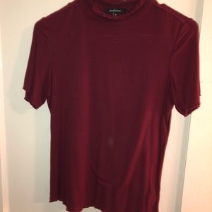 Turtle neck short sleeve tee